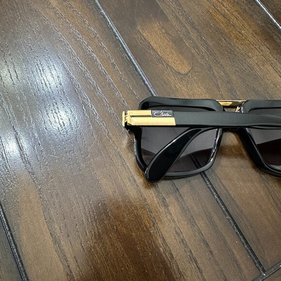 NEW Cazal Legends 664/3 001 Shiny Black Gold Grey Gradient Sunglasses - Picture 7 of 9